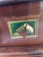 Trichtergrammophon ! Antikes  Grammophon.  Original His Master`s Voice. 
