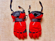 Eska Skihandschuhe Kinder Soft Curl Rot Handfläche Leder Gr.12Y - 14Y