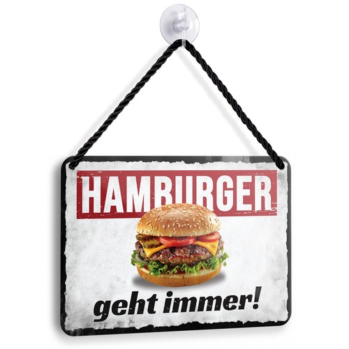 Blechschild hamburger geht - hamburger,