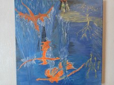 Selbst gemalt Acryl Drachen