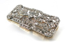 Antik Brosche ca. 1920 mit 55