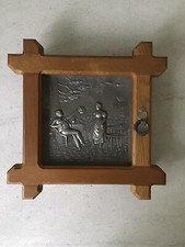 Schlüsselkasten Zinn/Eiche