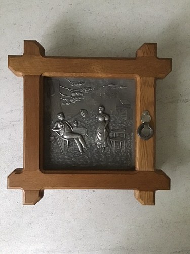 Schlüsselkasten zinn eiche - schlüsselkasten, zinn/eiche