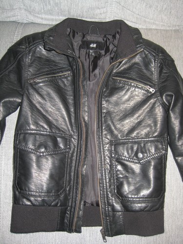 Jungen kinder leder jacke - leder,