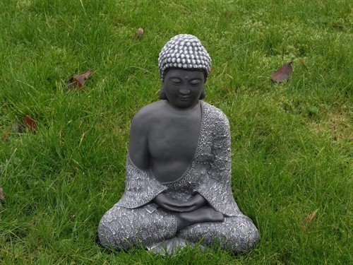 Steinfigur buddha feng mönch - steinfigur,