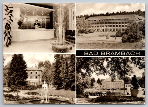Postkarte bad brambach - bad,