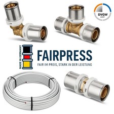 Pressfitting Verbundrohr DVGW Made in Germany für Sanitär Trinkwasser Heizung TH
