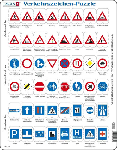 Puzzle verkehrszeichen - puzzle,