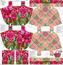 STENZO Tasche Panel XXL Blumen