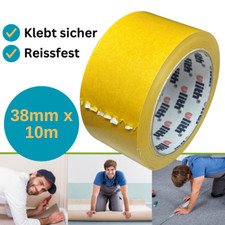 Profi Verlegeband Doppelseitiges Klebeband Teppich 38mmx10m Teppichband