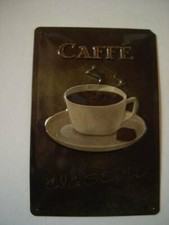 Blechschild Kaffee Dekoration