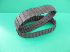 Lego 2xGummi Kette 34 Stollen Zähne Raupen Bagger Kettenantrieb 680c01(140222E)