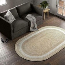 Teppich Oval Jute 100%