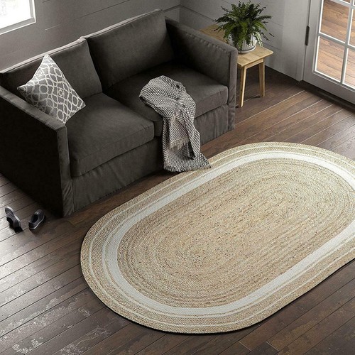 Teppich oval jute 100 - jute, 100%