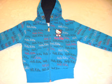 süße HELLO KITTY Mädchen Jacke Gr. 98 mit Kapuze - TOP -