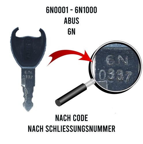 Schlüssel 6n0001 6n1000 - -,