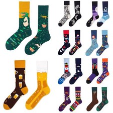 1 Paar lustige Socken Herren Strumpf Damen Motiv missmatched Geschenk Wintersock