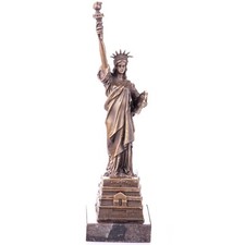 Bronze Figur Marmor Sockel