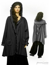 LAGENLOOK Fleece Jacke Mantel