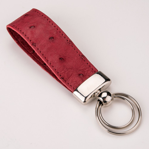 Schlüsselanhänger leder rot - schlüsselanhänger,
