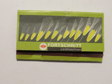 Fortschritt Landmaschinen , DDR,  Buchzünder,  Streichholzbrief ,