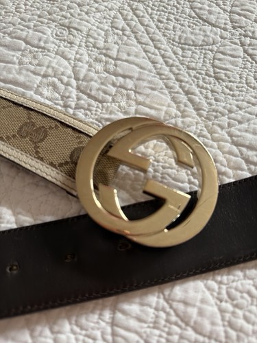 Gucci canvas gürtel 95 - gürtel, gr.