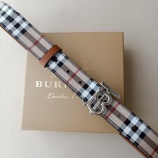 Burberry Karo und Leder Wende