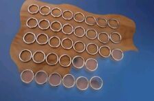 Gardinenringe Chrom klein 38 Stück ID 2,5 cm AD 3,2 cm