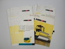13 Prospekte Ammann Rüttelplatten Stampfer Walzen 1990er Jahre