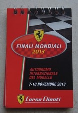 Ferrari Finali Mondiali 2013 Noteblock Notizblock Mugello Brochure Prospekt