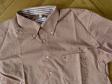 NEU Hochwertiges Herren Hemd Marvelis Braun Weiß Kariert  Gr. L  42 Perlmutt