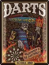 XXL Retro Blechschild DARTS
