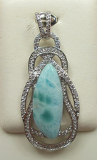 Larimar - Anhänger      Sterlingsilber 925