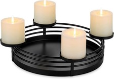 Adventskranz Modern Schale Metall: Adventsschale Gestell Rund Matt Schwarz