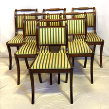 6 elegante Stühle, Stil