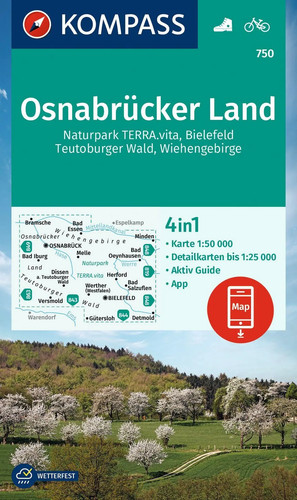 Kompass wanderkarte 750 - wanderkarte,