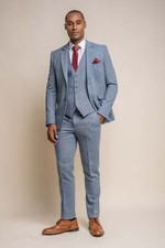 Herren Cavani Wells Blau Tweed
