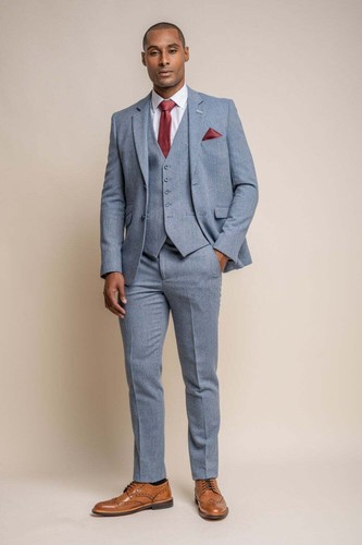 Herren cavani wells blau - wells, tweed
