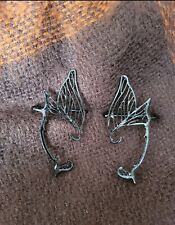 Schwarze Elfenohren Fantasy Schmuck  