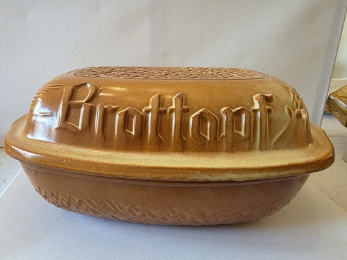 Vintage keramik brottopf - vintage,
