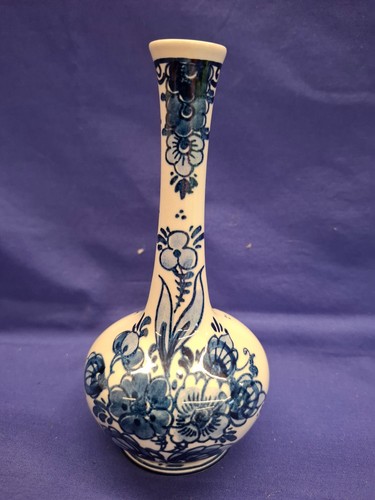 Vintage delfter blau vase - vintage,