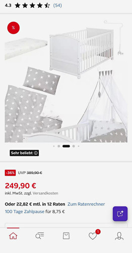 Babybett gitterbett holz weiß - babybett/gitterbett,