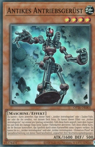 Yugioh antikes antriebsgerüst - antikes,