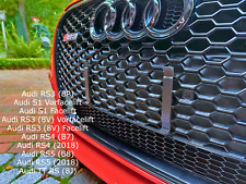 RS Wabengrill Kennzeichenhalter vorne passend für Audi RS3,S1,RS4,RS5,TTRS