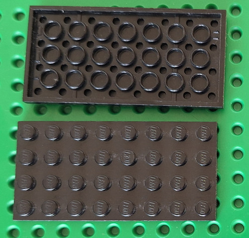 Lego platte 4x8 schwarz - lego,