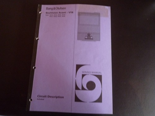 Original service manual - service,