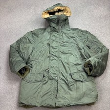 N 3B Jacke Erwachsene Medium Grün Army Extreme Cold Parka Schnorchel Outdoor Kapuze Herren