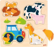 Einlegepuzzle bauernhof - einlegepuzzle,