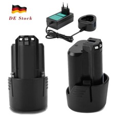 2x 3,0Ah 12V Li-ion Akku/Ladegerät Für BOSCH GSR GDR GOP GWI GSA GSB 10.8 BAT411