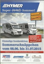 Prospekt Hymer Wohnmobil 2015